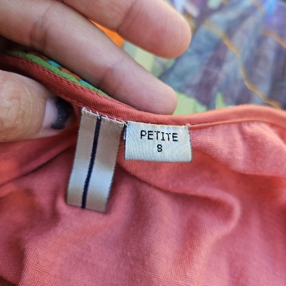 Anthropologie bl^nk London multicolor swing dress small petite SP PS - Picture 4 of 12